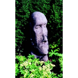 Easter Island Head stone sculpture